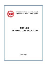 2023 Yılı Performans Programı